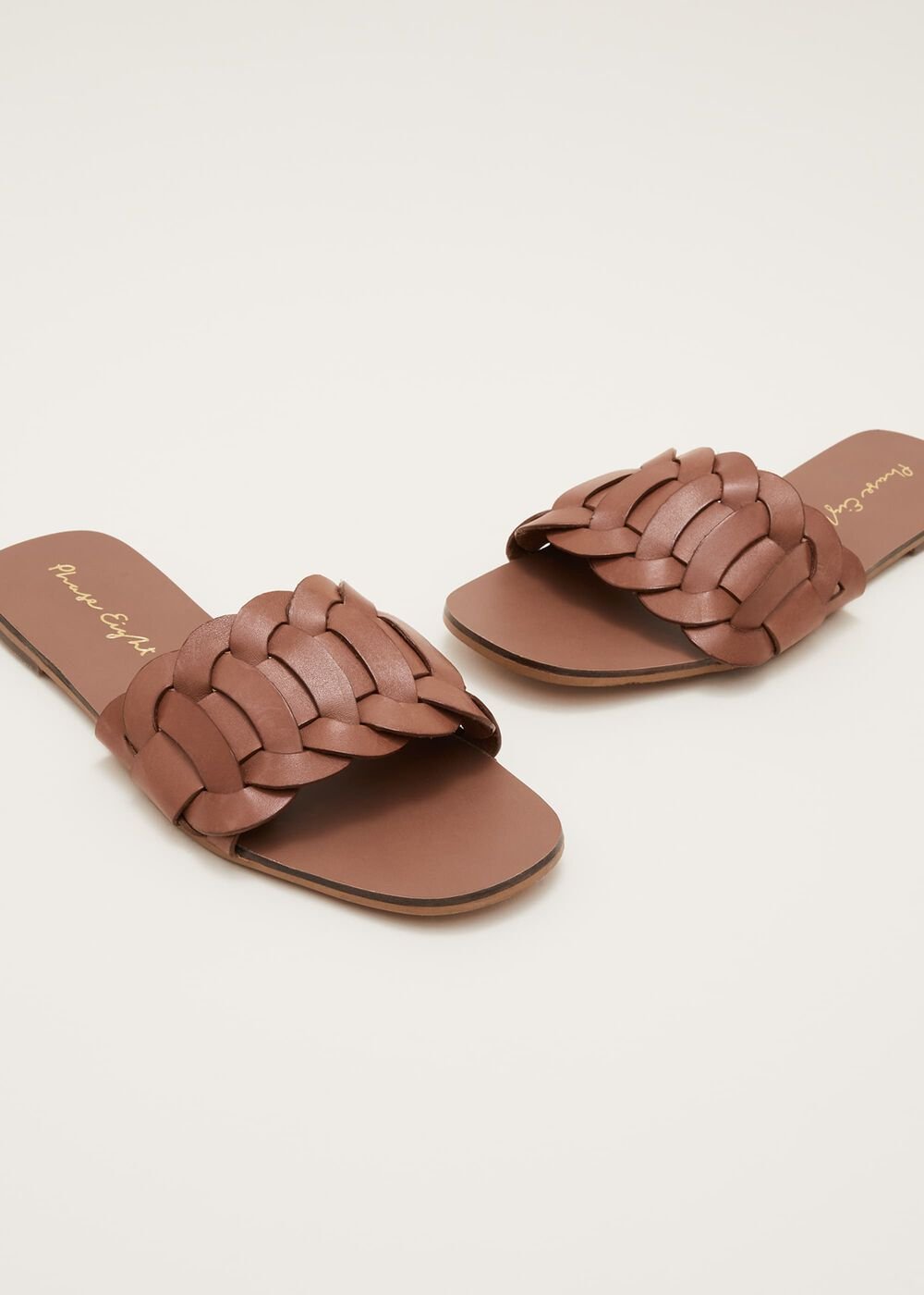 Woven Flat Sandal Tan