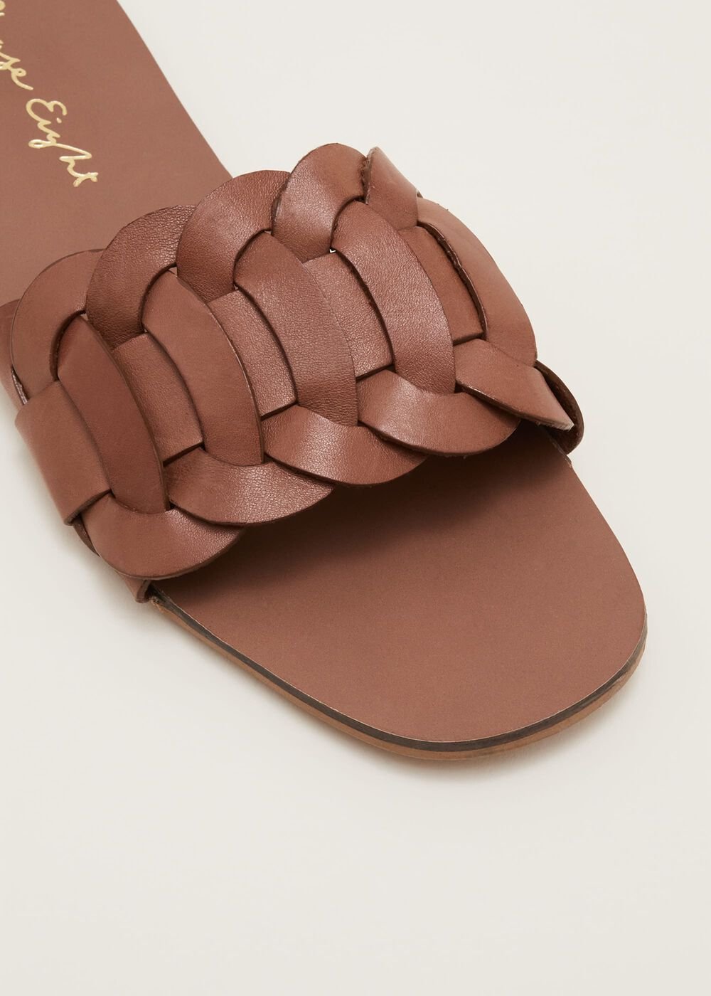 Woven Flat Sandal Tan