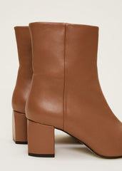 Heeled Ankle Boots Tan