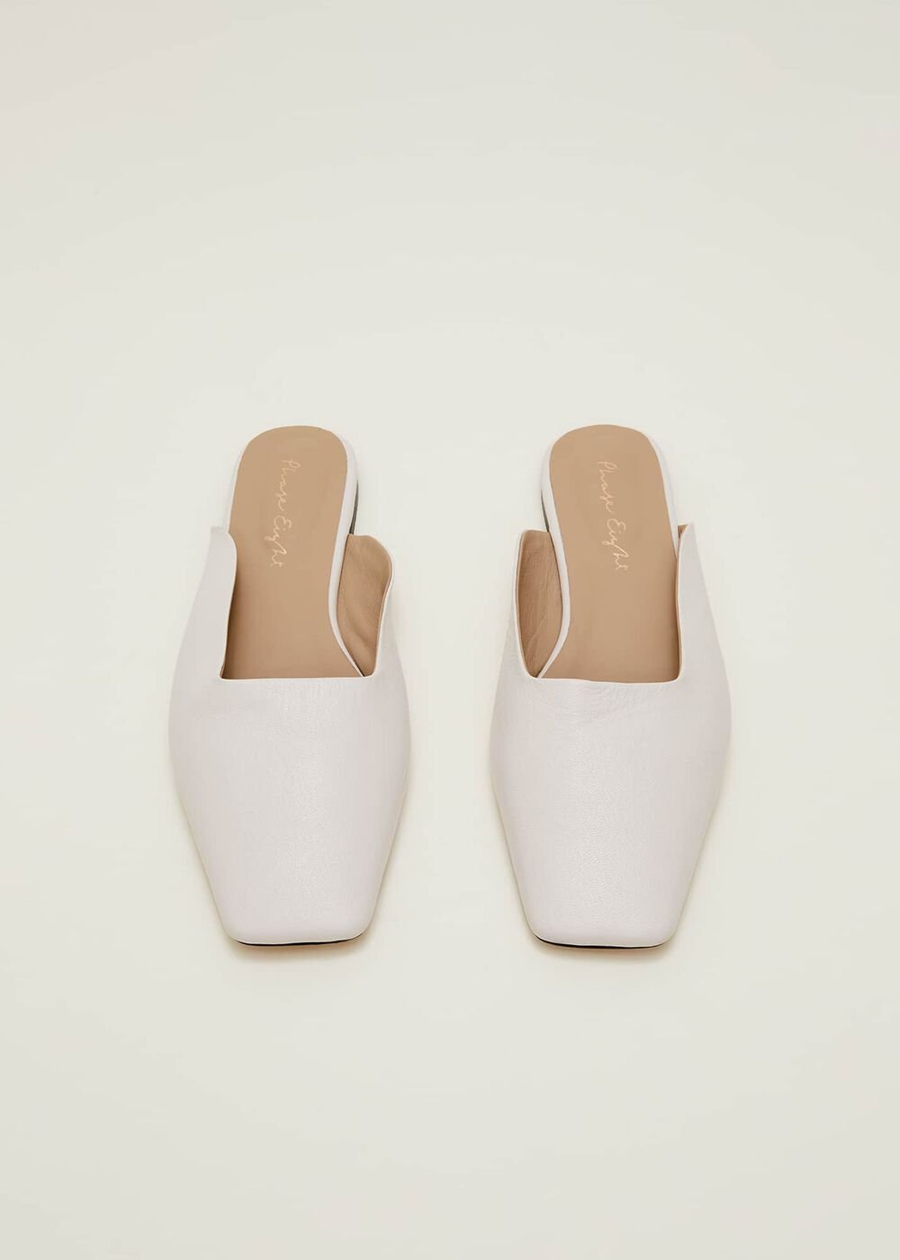 Slip On Mule Shoe Ivory