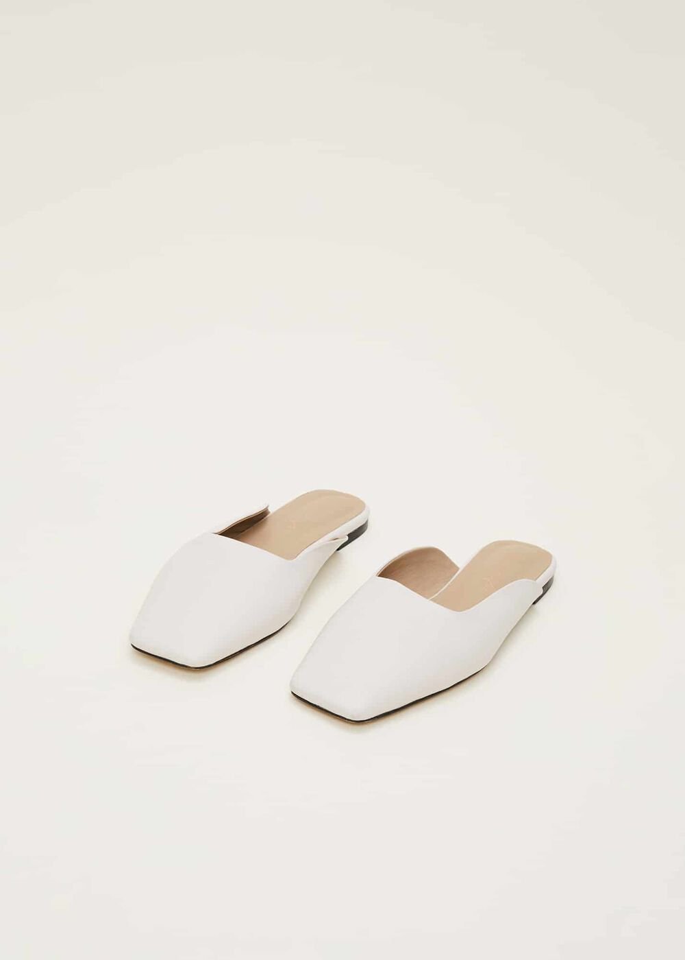 Slip On Mule Shoe Ivory