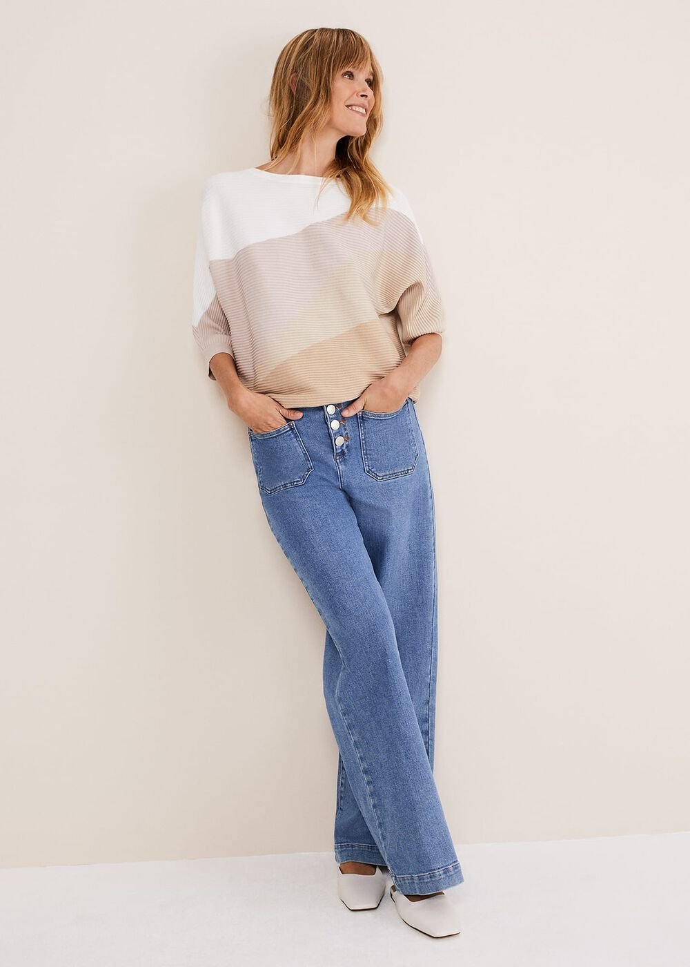 Slip On Mule Shoe Ivory