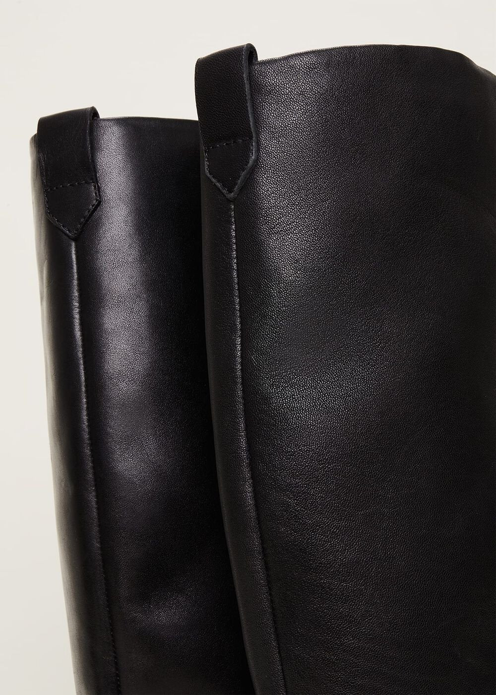 Flat Knee High Boot Black