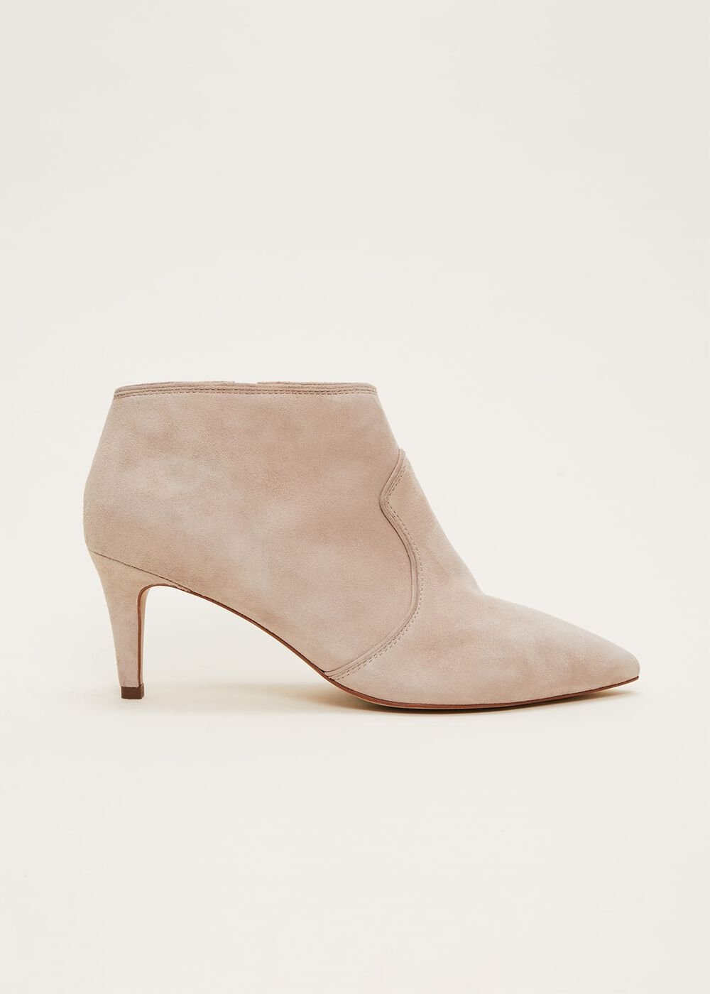 Panelled Shoe Boots Neutral