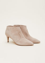 Panelled Shoe Boots Neutral
