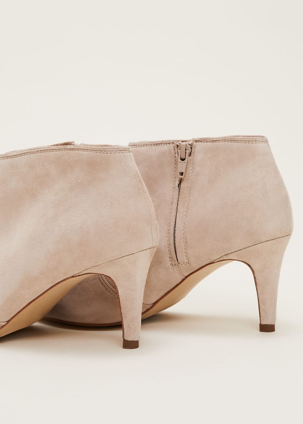 Panelled Shoe Boots Neutral