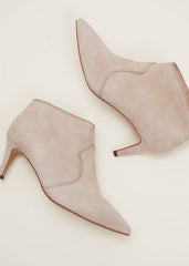 Panelled Shoe Boots Neutral