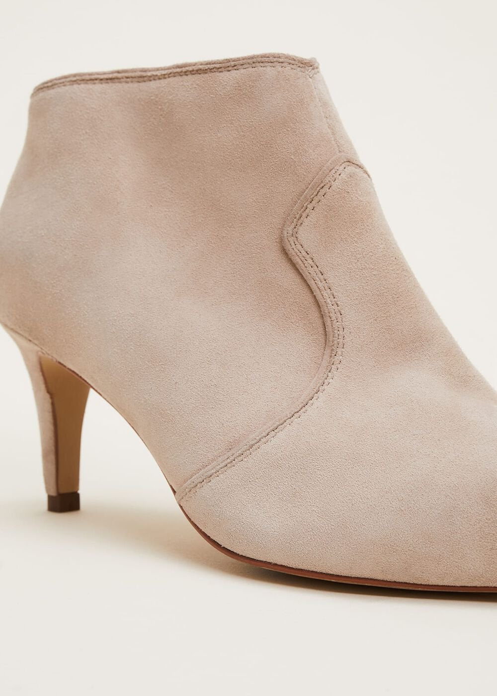 Panelled Shoe Boots Neutral