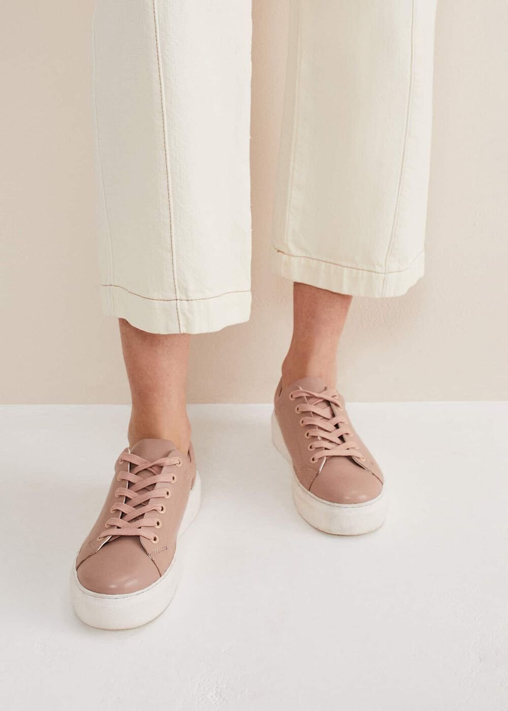 Platform Trainers Light Pink
