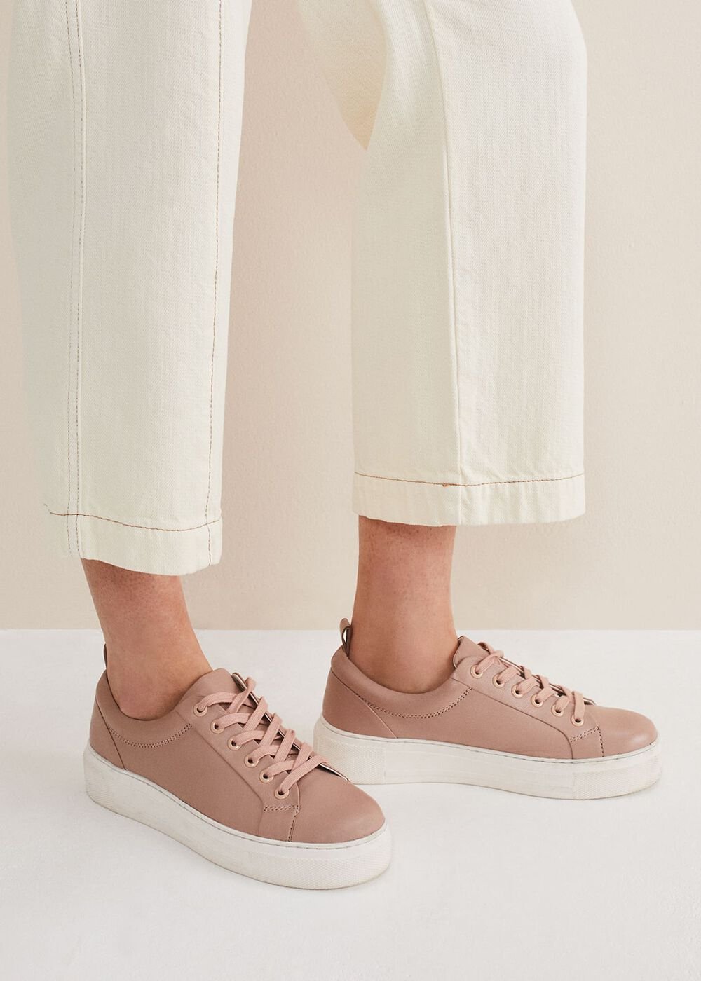 Platform Trainers Light Pink