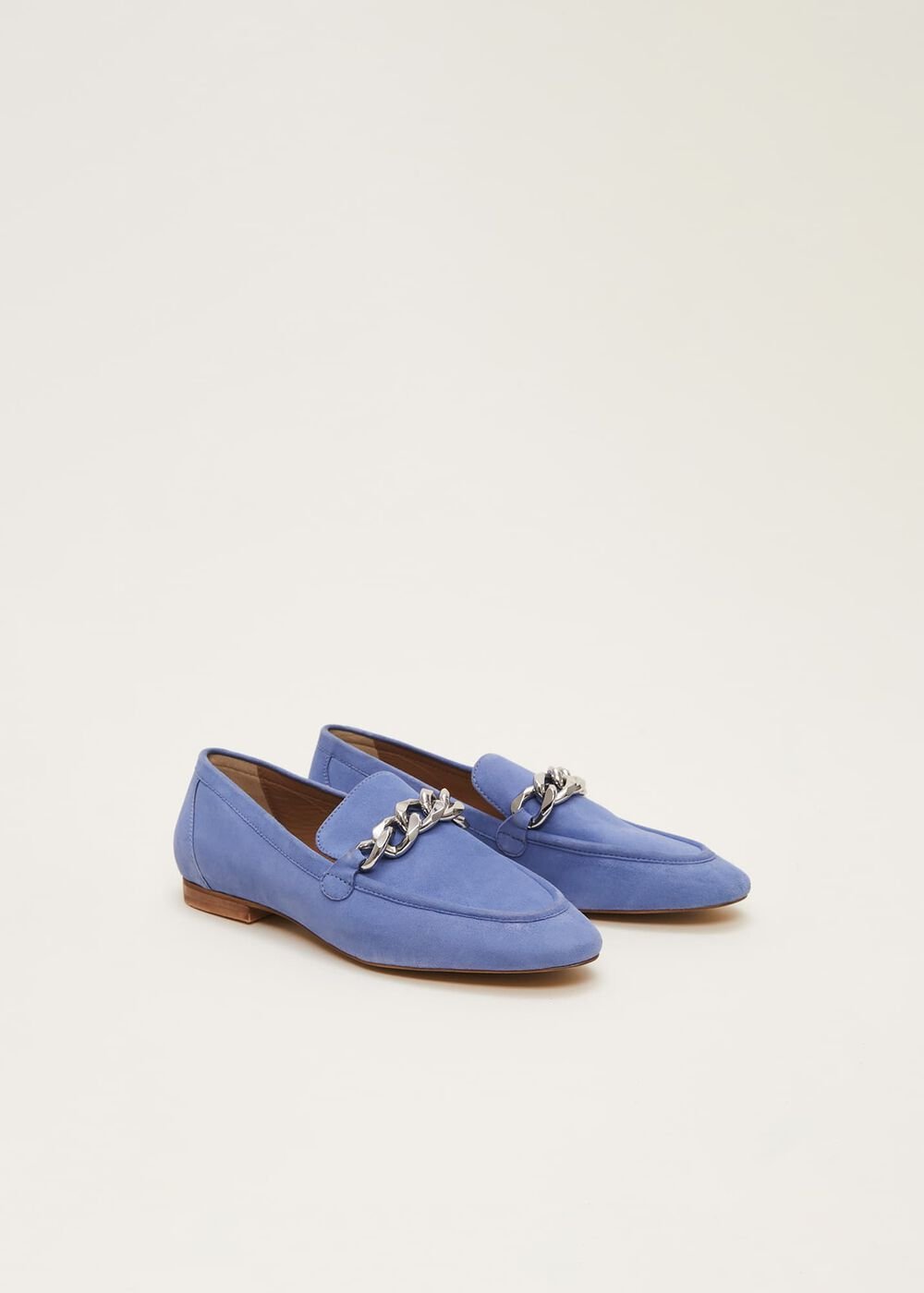 Chain Detail Loafer Shoe Blue