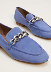 Chain Detail Loafer Shoe Blue