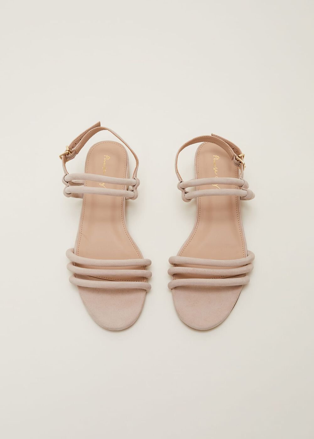 Suede Sandals Neutral