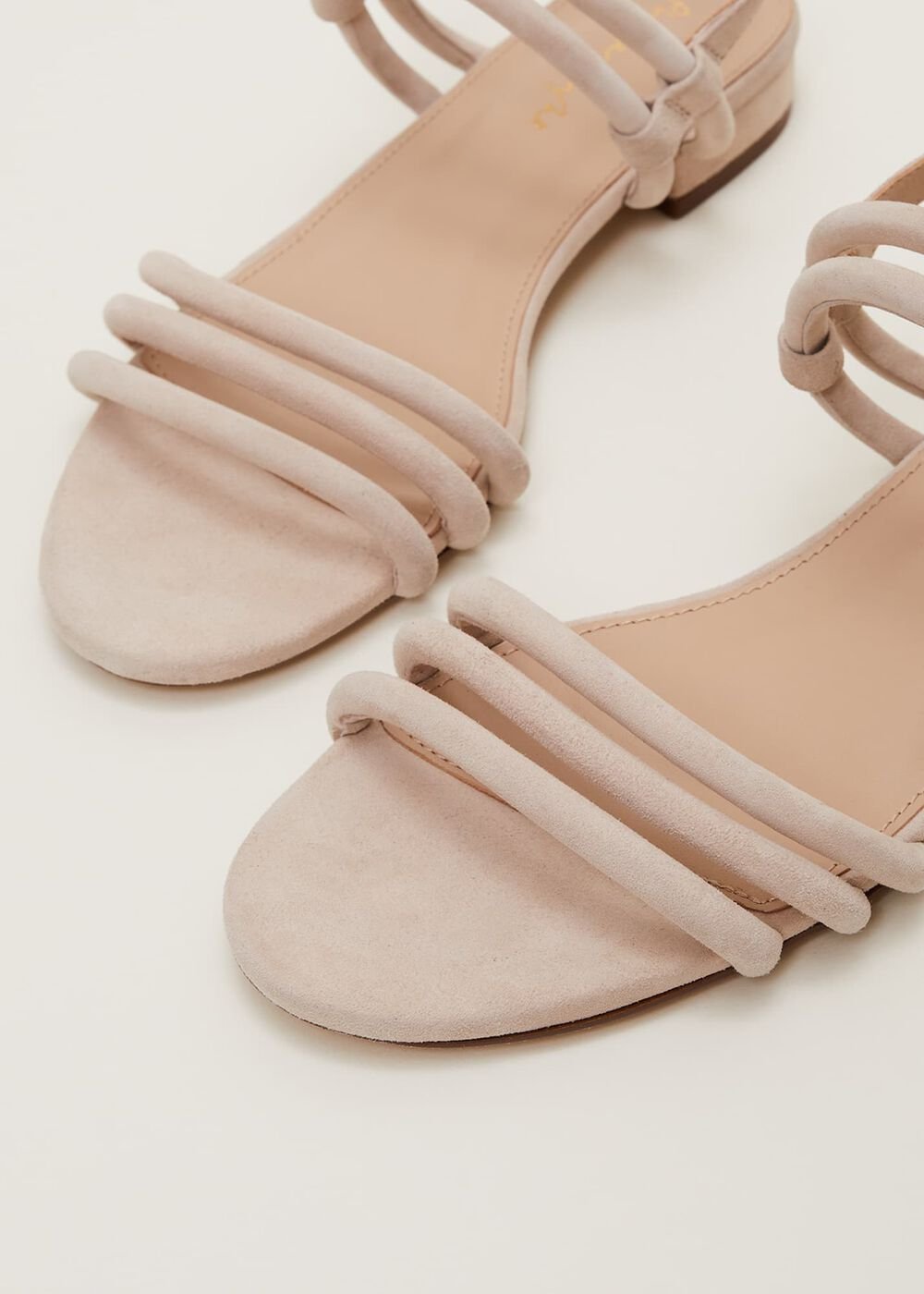 Suede Sandals Neutral