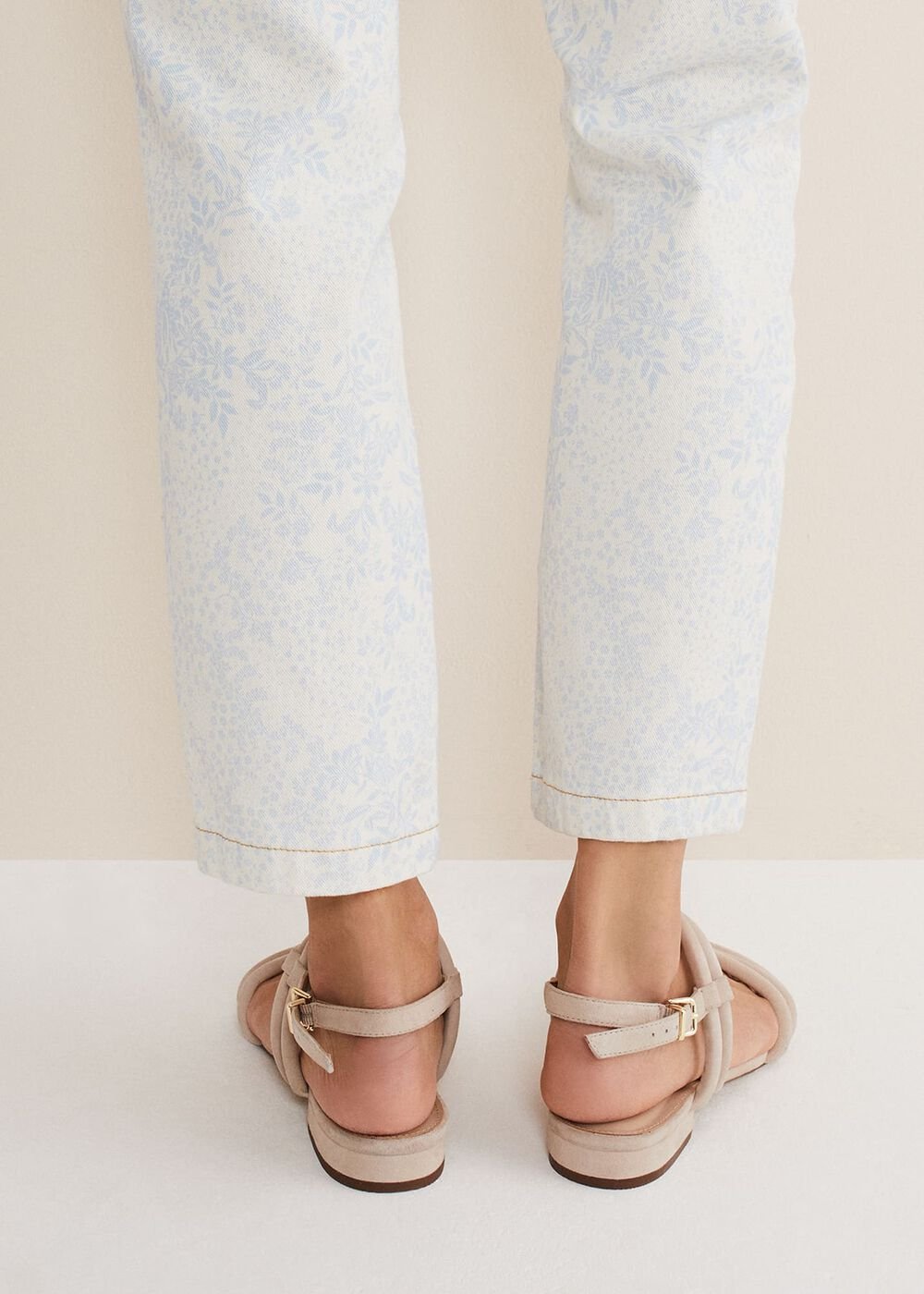 Suede Sandals Neutral