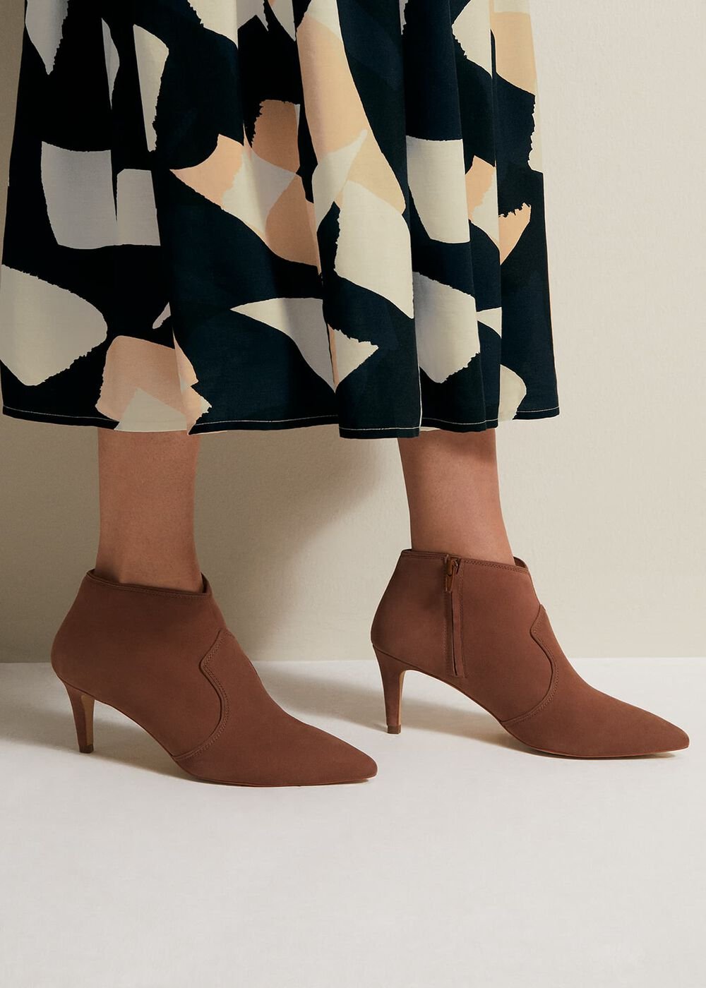 Brown Leather Boots Tan