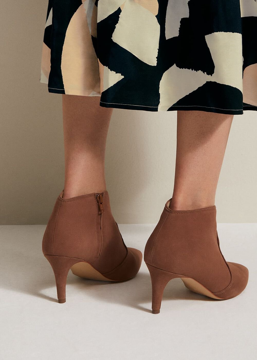Brown Leather Boots Tan