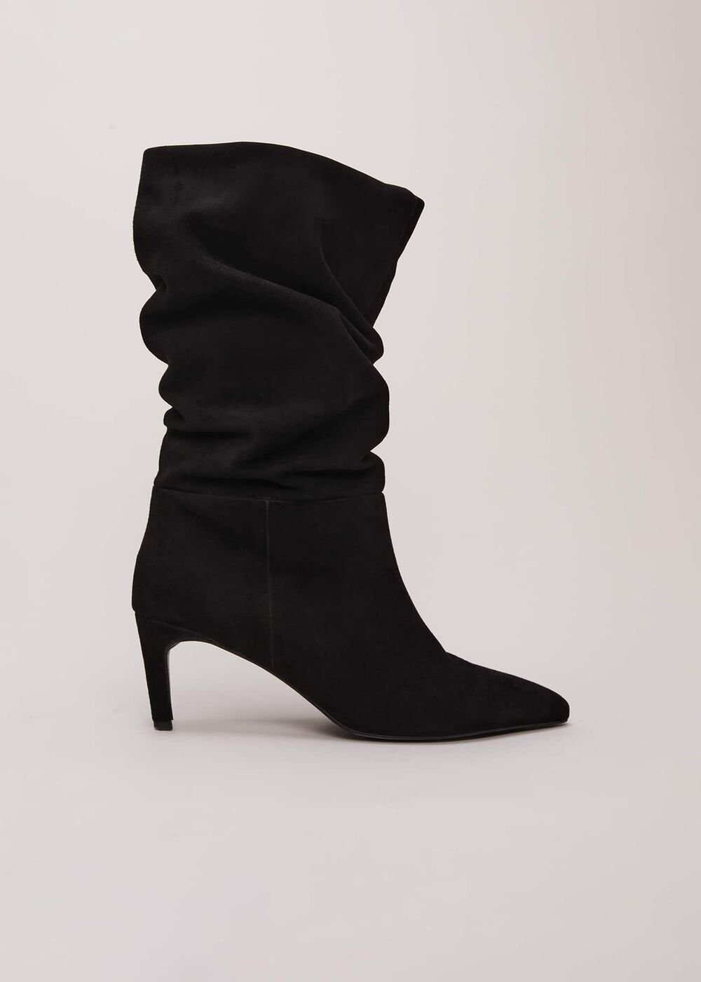 Black Suede Boots Black