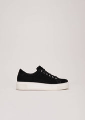 Black Velvet Trainers Black