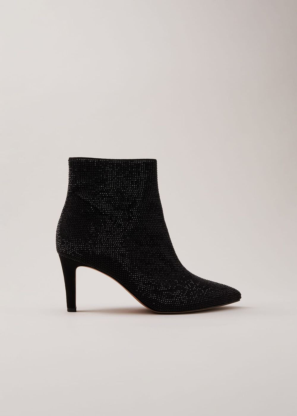 Black Sparkly Boots Black