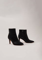 Black Sparkly Boots Black