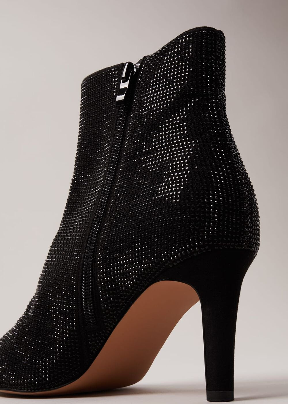 Black Sparkly Boots Black
