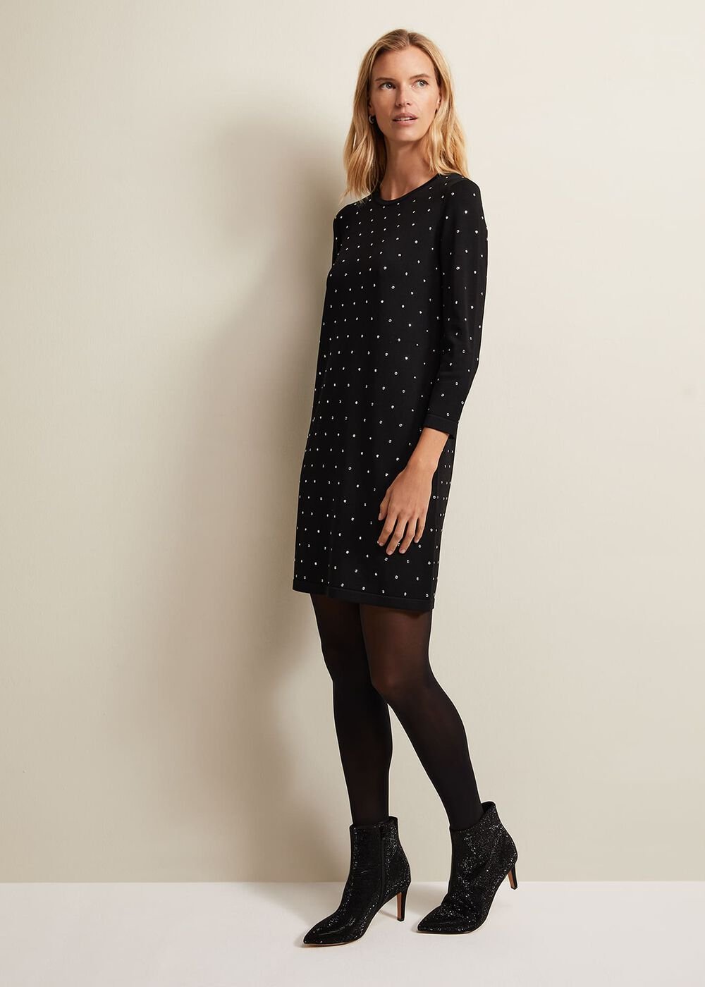 Black Sparkly Boots Black