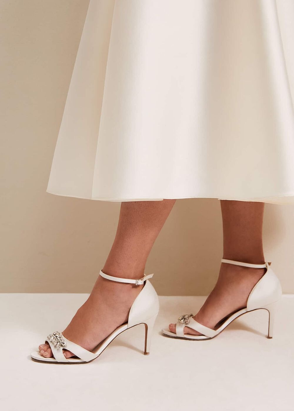 Embellished Sandals Ivory