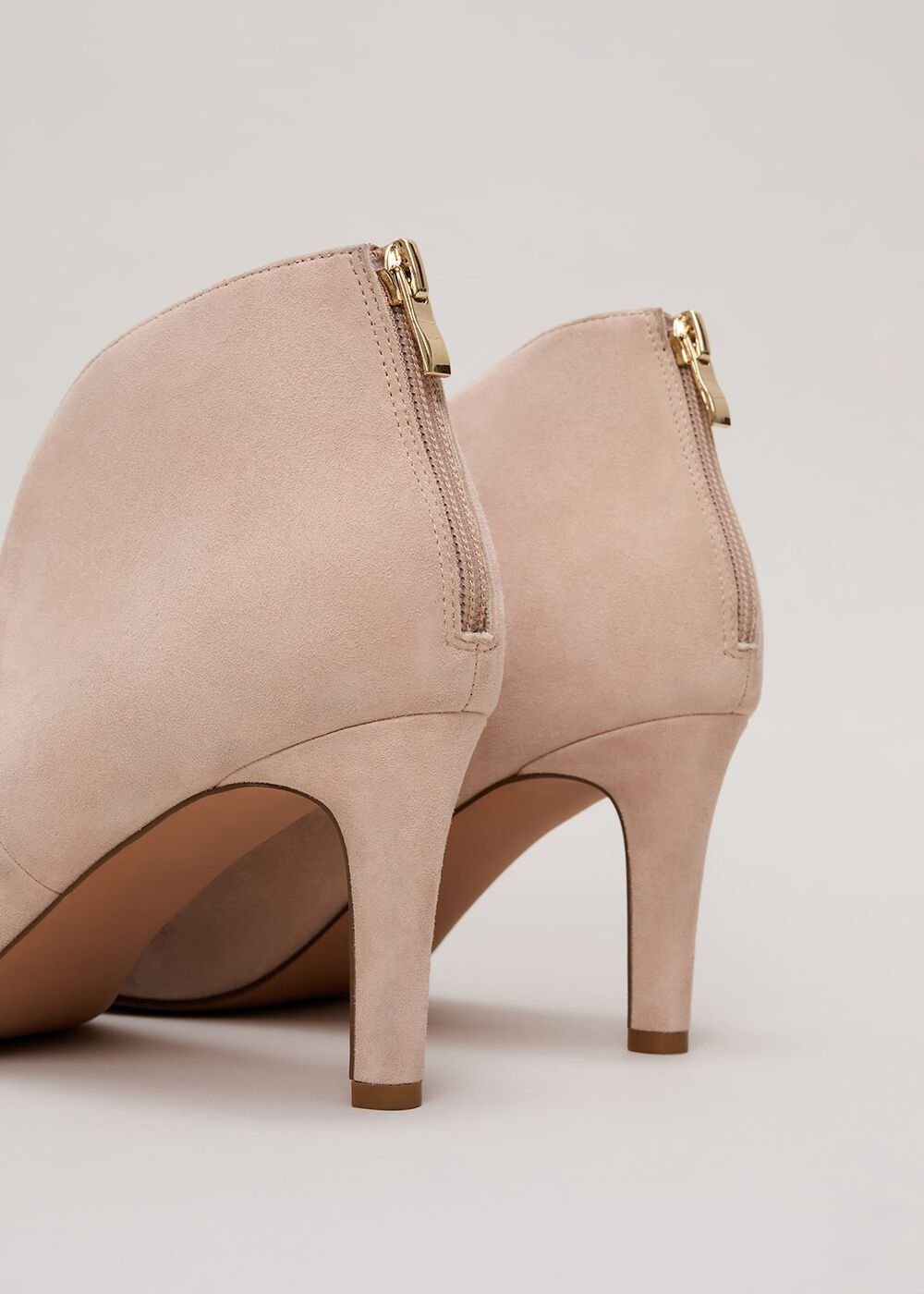 Cut Out Shoe Boots Neutral