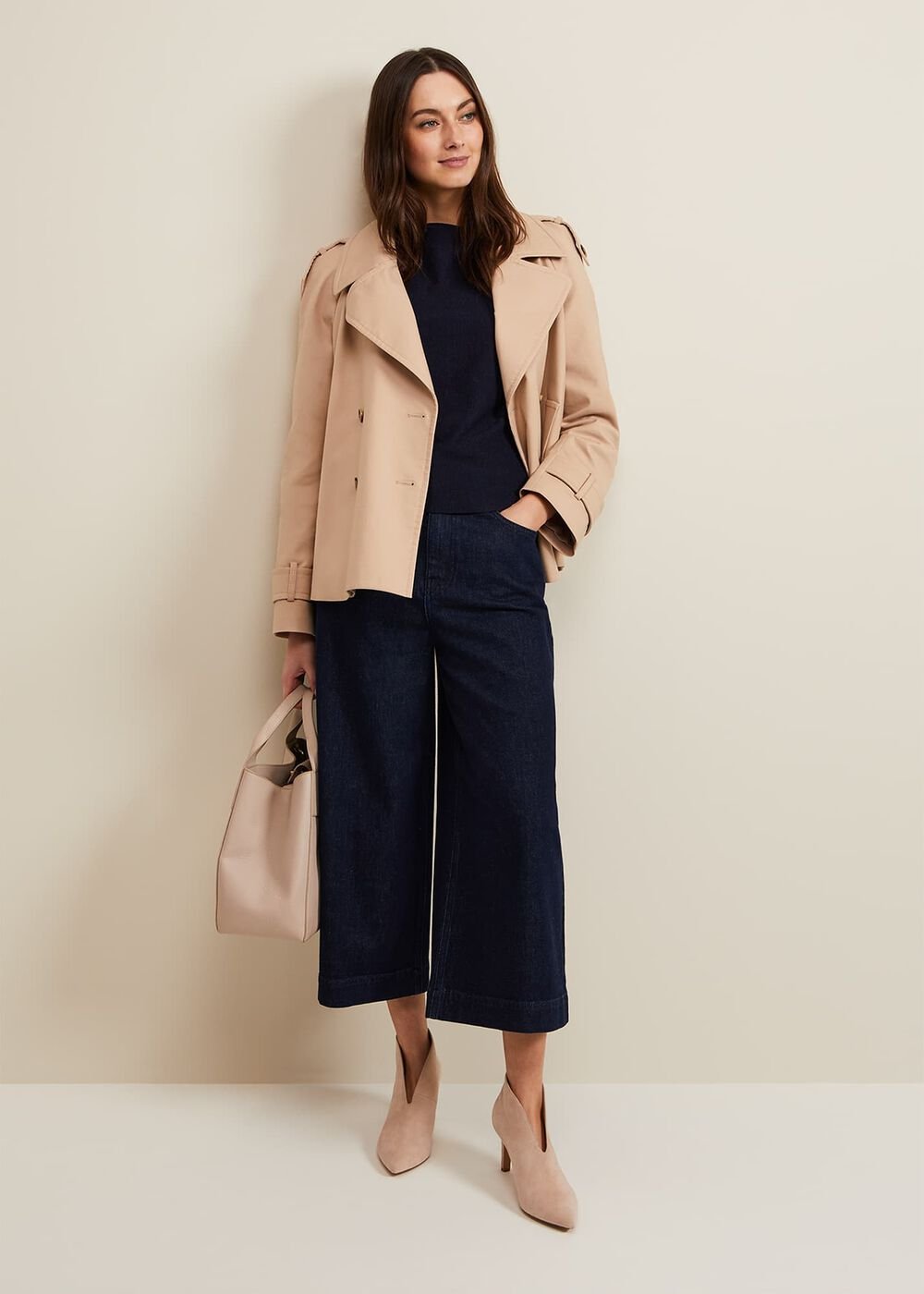 Cut Out Shoe Boots Neutral