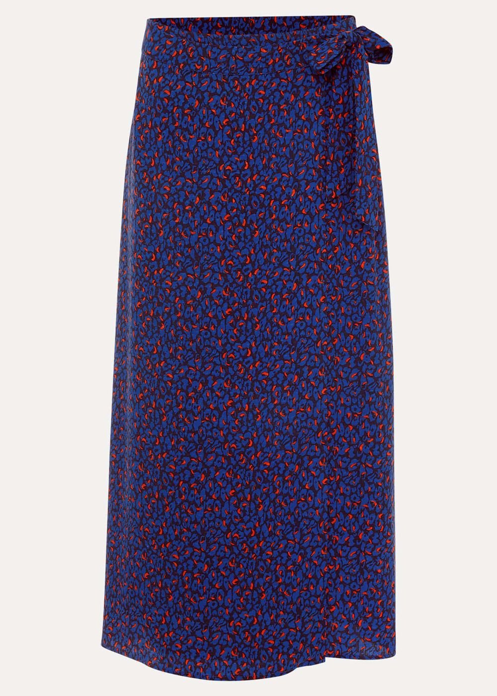 Lou Lou Animal Print Wrap Skirt Spice/Ink