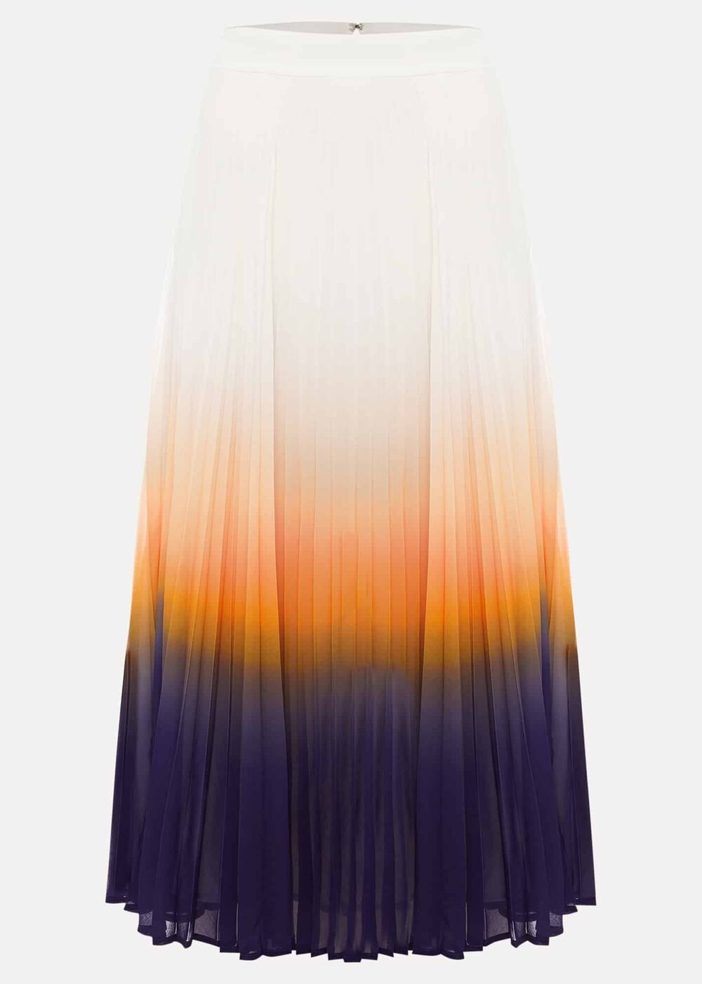 Raya Pleated Dip Dye Skirt Violet/Cream