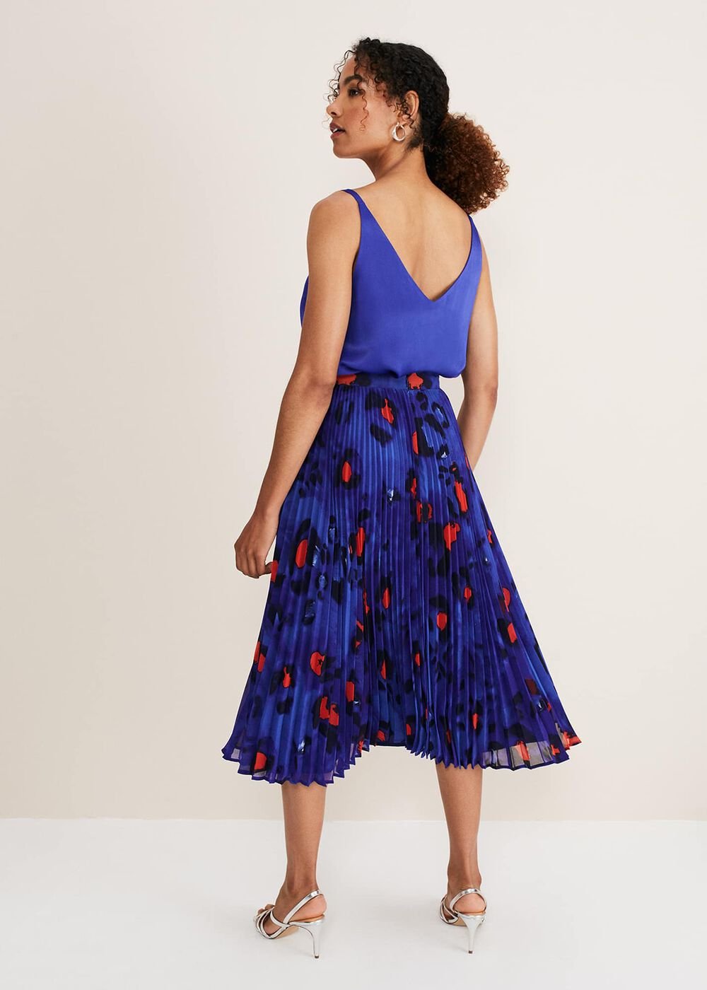 Clarisse Print Skirt Cobalt/Multi
