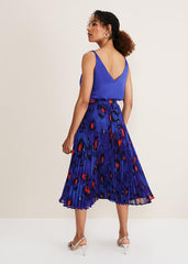 Clarisse Print Skirt Cobalt/Multi