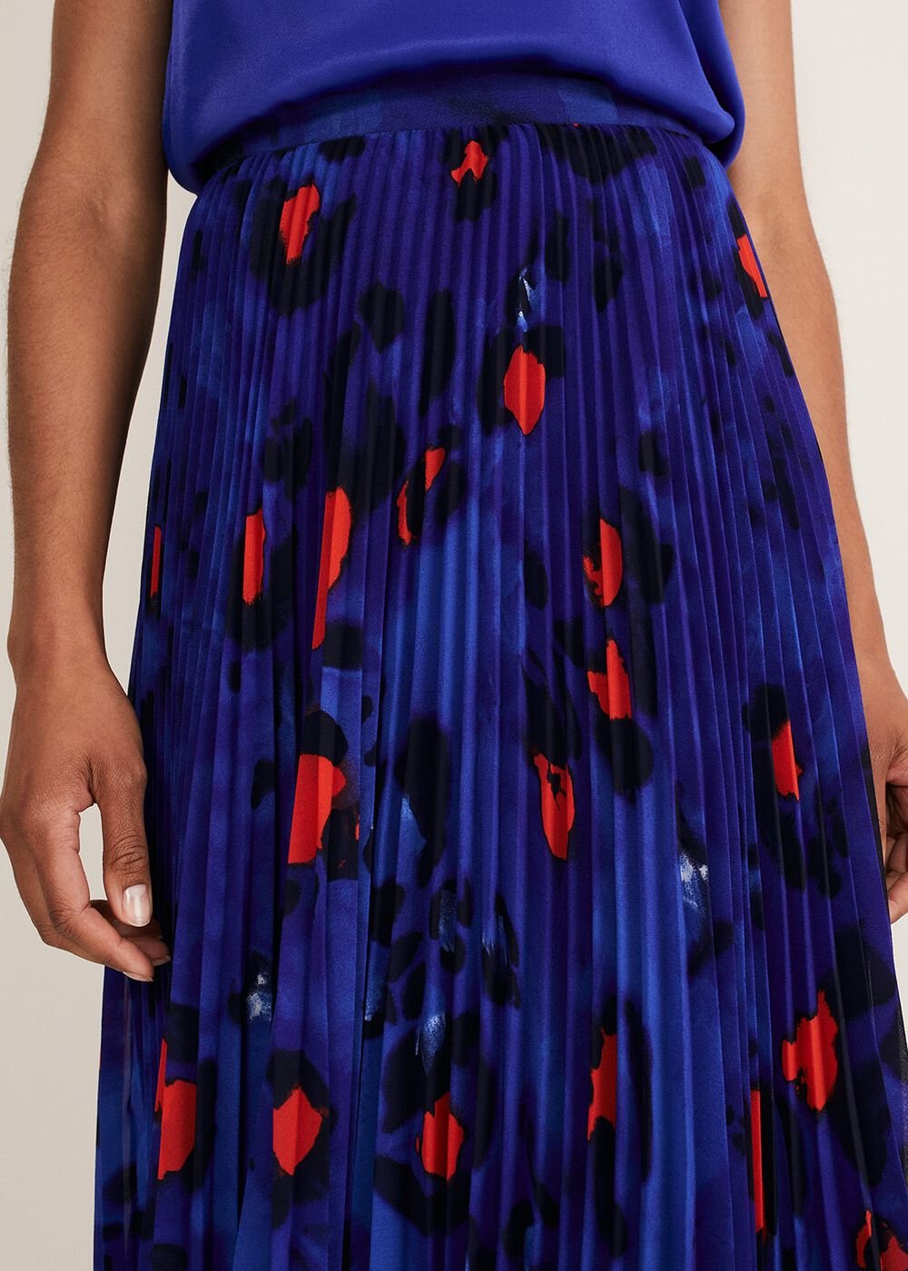 Clarisse Print Skirt Cobalt/Multi
