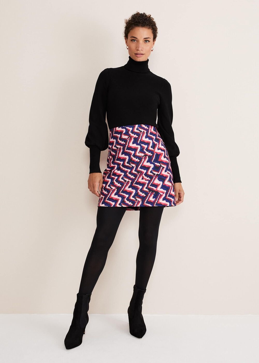 Dorothy Mini Skirt Pink/Blue