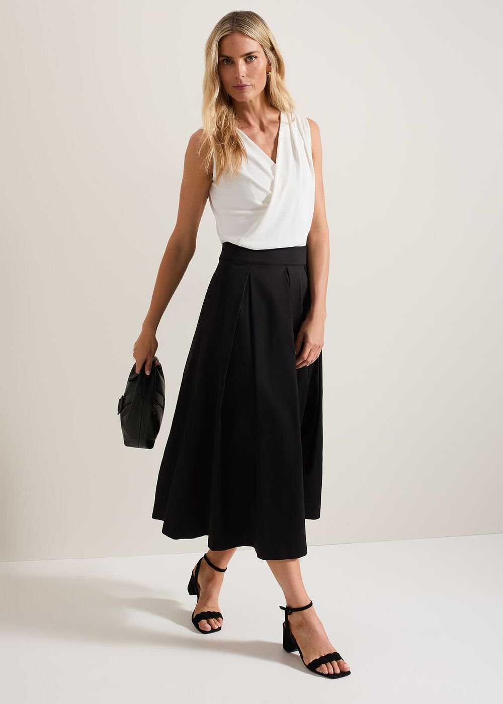 Trinity Pleated Skirt Black