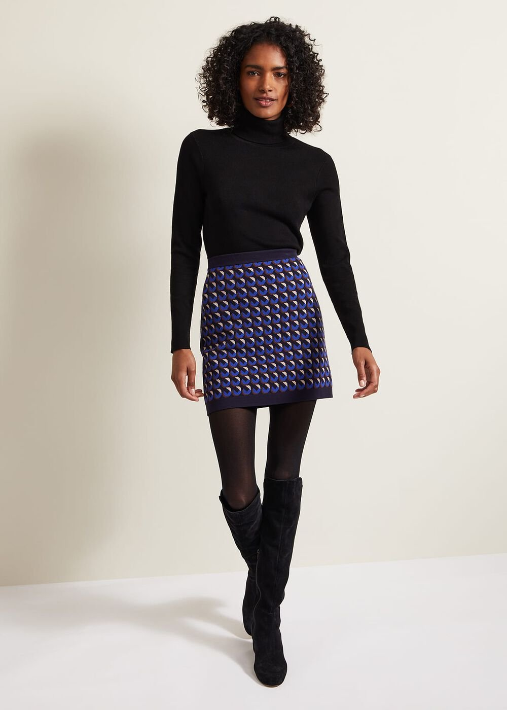 Nicole Geo Twin Set Skirt Multi-Coloured