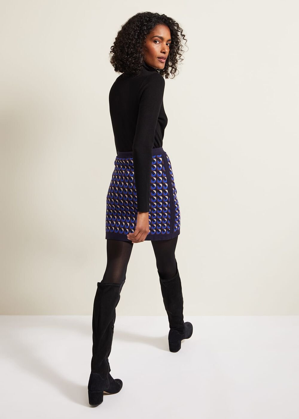 Nicole Geo Twin Set Skirt Multi-Coloured