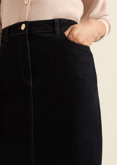 Amani Dark Wash Denim Skirt Dark Wash