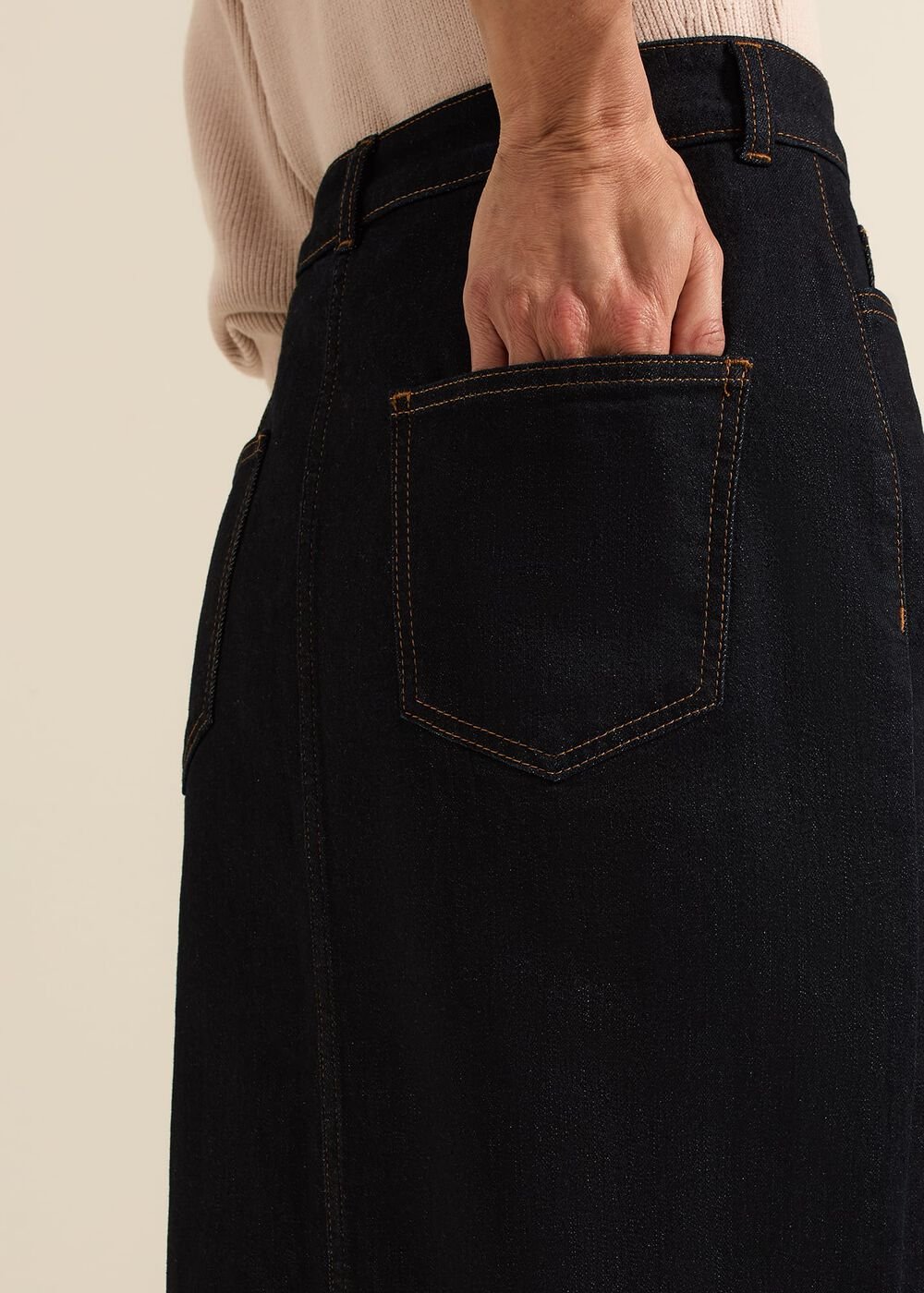 Amani Dark Wash Denim Skirt Dark Wash