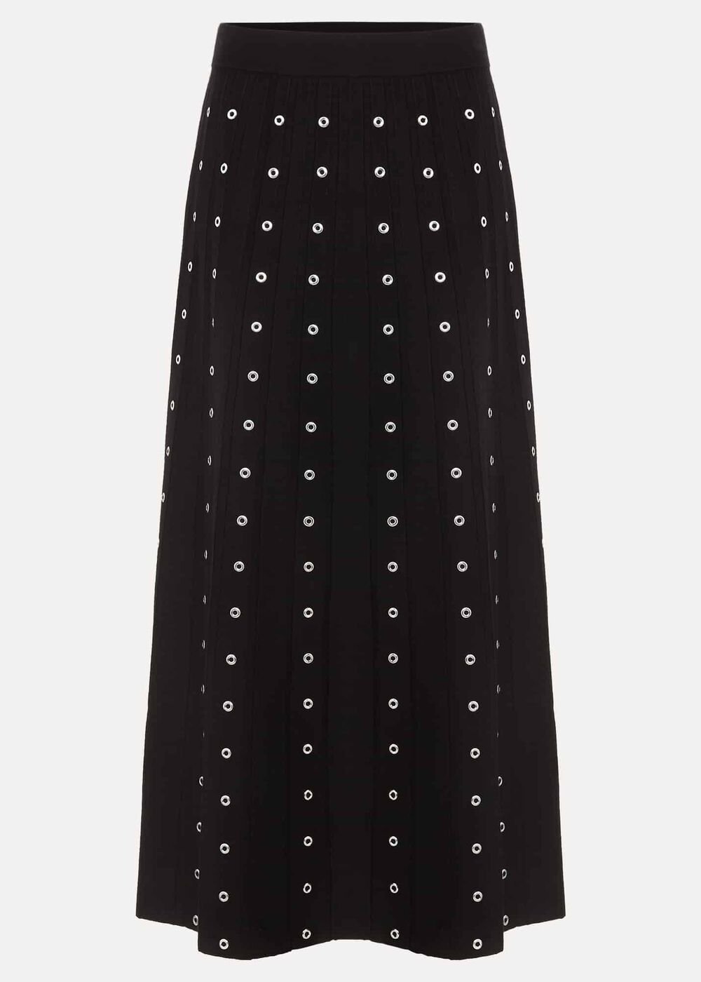 Emilia Eyelet Skirt Black
