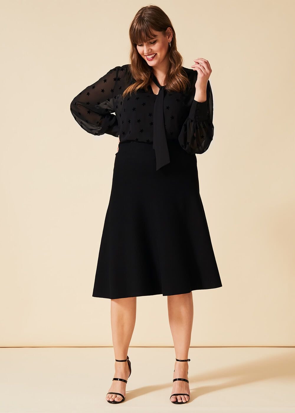 Francis Knitted Skirt Black