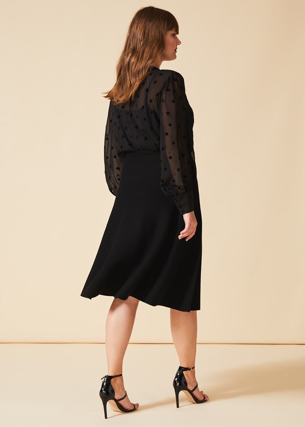 Francis Knitted Skirt Black