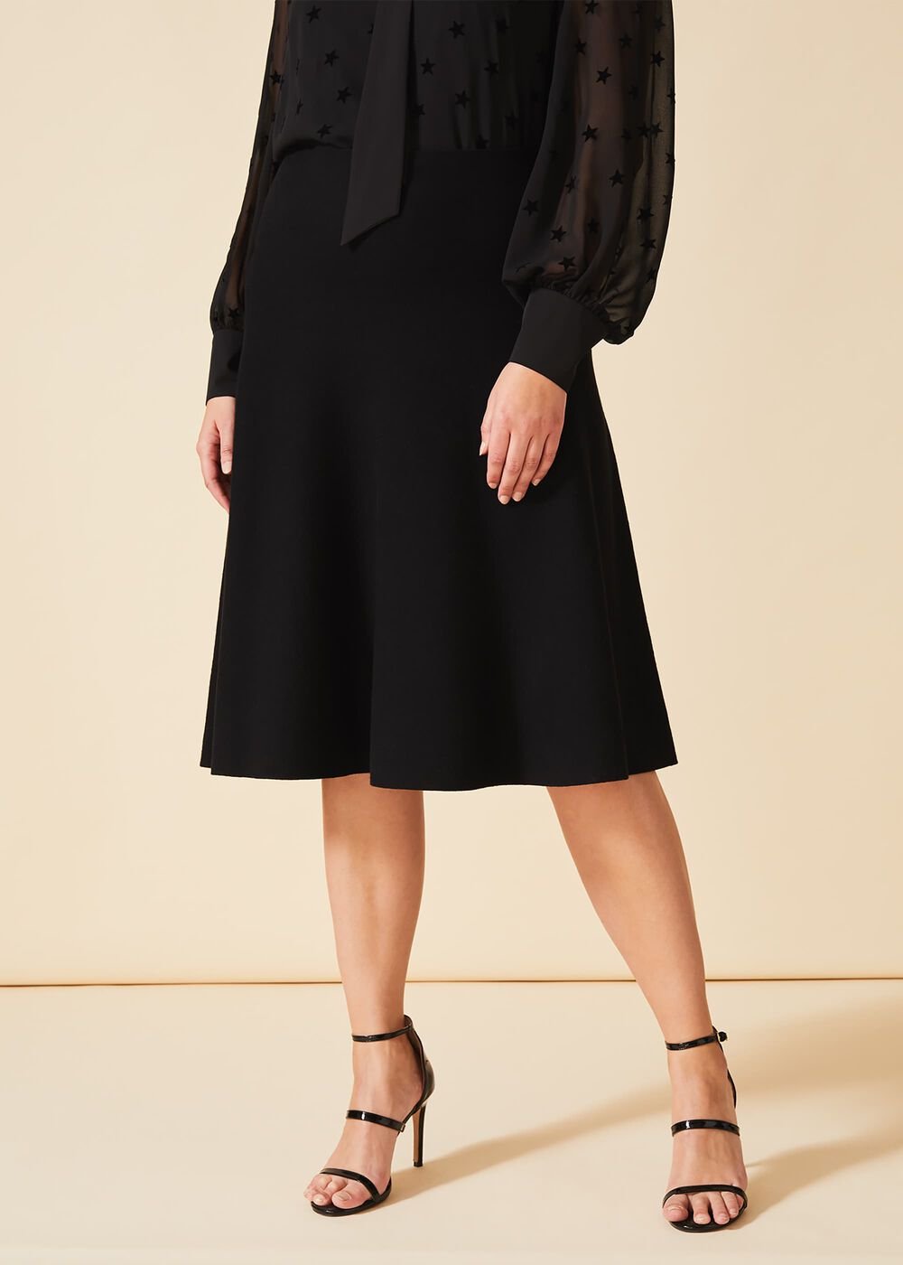 Francis Knitted Skirt Black