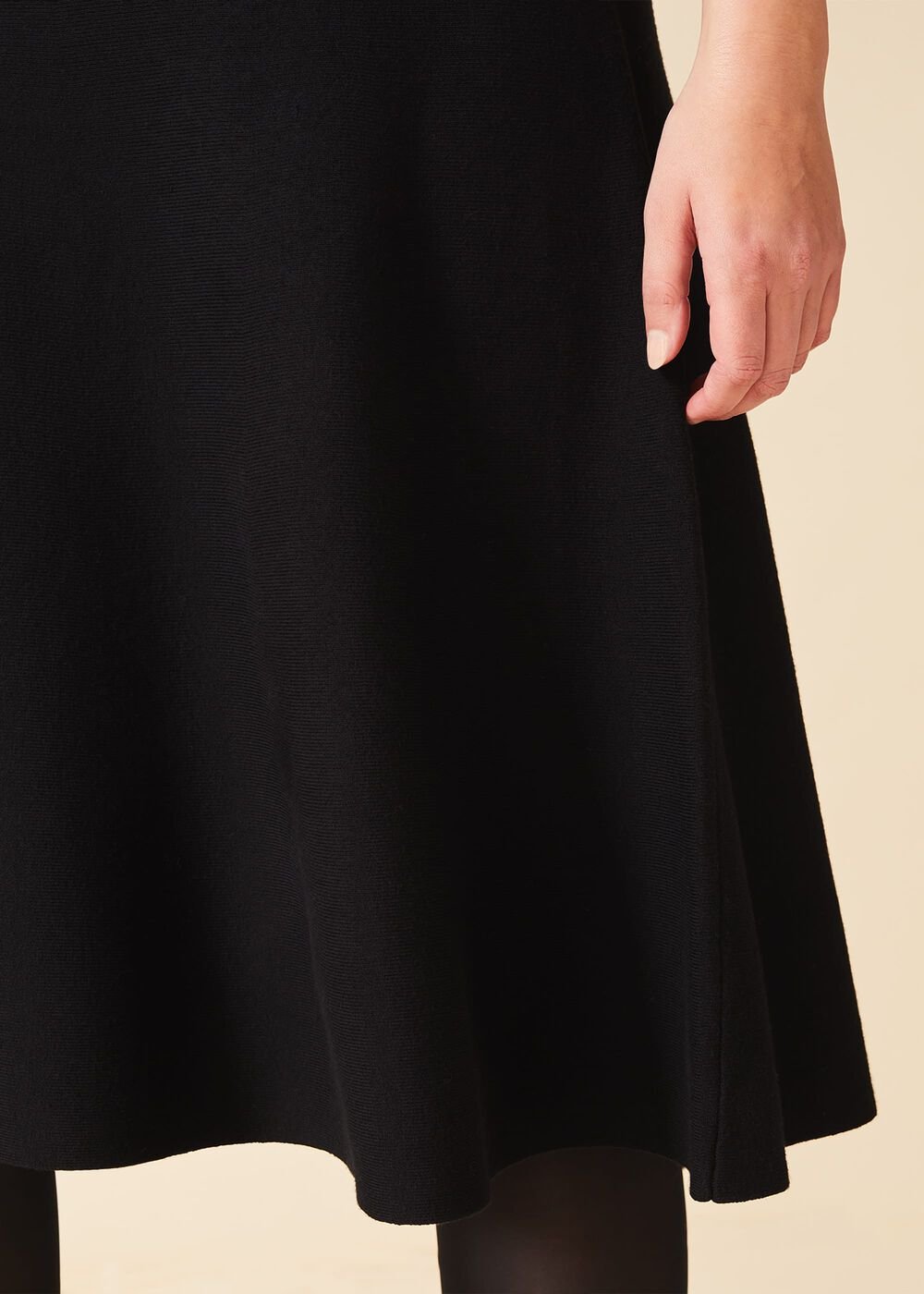 Francis Knitted Skirt Black