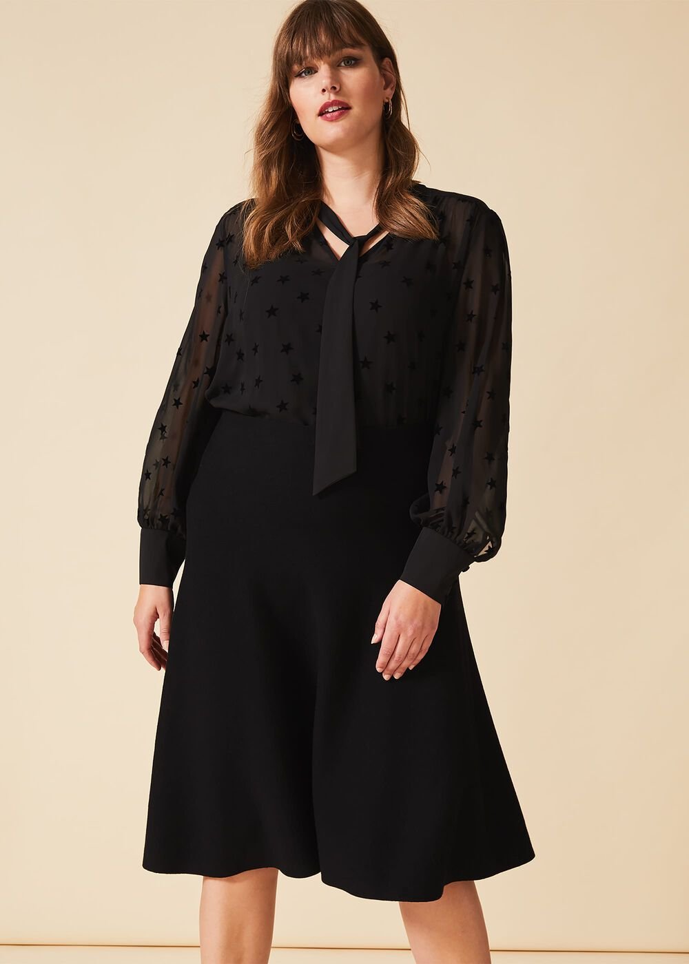 Francis Knitted Skirt Black