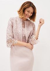 Mariposa Lace Occasion Jacket Antique Rose