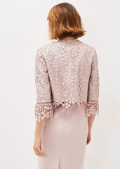 Mariposa Lace Occasion Jacket Antique Rose