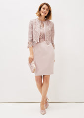 Mariposa Lace Occasion Jacket Antique Rose